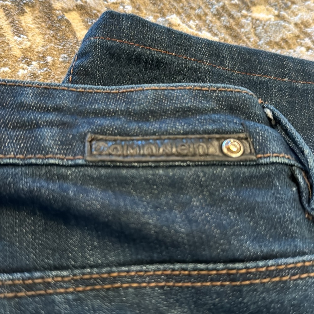 Calvin Klein shape wear dark blue boot cut jeans size 10 - Picture 6 of 9